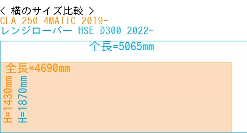 #CLA 250 4MATIC 2019- + レンジローバー HSE D300 2022-